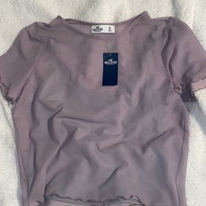 Purple mesh Hollister top!